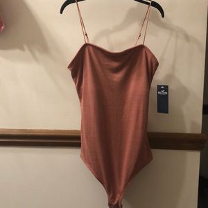 NWT Hollister Bodysuit Salmon Pink XS